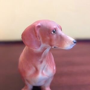 Antique red Dachshund Bone China male dog🐕❤️💎🎄